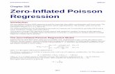 Zero-Inflated Poisson Regression - NCSS · The Zero-Inflated Poisson Regression Model Suppose that for each observation, there are two possible cases. Suppose that if case 1 occurs,