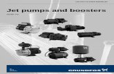 Jet pumps and boosters - АКВА СИСТЕМИ · Jet pumps and boosters are suitable for pumping clean, thin, non-aggressive and non-explosive liquids without solid particles or