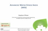 ADVANCED WATER STRESS INDEX (WSI) - LCA Forum Pfister.pdf · ADVANCED WATER STRESS INDEX (WSI) Stephan Pfister ETH Zurich, Institute for Environmental Engineering, Ecological Systems