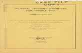 -I NATIONAL ADVISORY COMMITTEE FOR AERONAUTICS · case file national advisory committee for aeronautics technical note 1970 methods of designing cascade lades with prescribed velocity