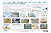 Nestlé Formula Labels sheet - Baby Milk Actionarchive.babymilkaction.org/pdfs/nestlelabels1014.pdf · What Nestlé does: Nestlé knows that babies fed on formula are more likely
