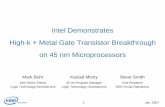 Intel Demonstrates High-k + Metal Gate Transistor Breakthrough on 45 nm ...download.intel.com/pressroom/kits/45nm/Press45nm107_FINAL.pdf · 5 Jan. 2007 • Compared to today’s 65