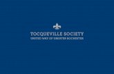TOCQUEVILLE SOCIETY - United Way of Greater Rochester · tocqueville society The Tocqueville Society is United Way’s premier giving society, comprised of donors who give an annual