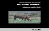 Status Survey and Conservation Action Plan African Rhino · Donors to the SSC Conservation Communications Programme and the African Rhino Action Plan The IUCN/Species Survival Commission