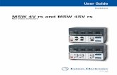 MSW 4V rs and MSW 4SV rs - Extron Electronics · 68-1267-01 Rev. C 08 11 MSW 4V rs and MSW 4SV rs User Guide Switchers Mini Video Switchers