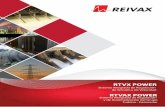 RTVX POWER RTVAX POWER - reivax.com · RTVX POWER Sistema Integrado de Regulación de Tensión y de Velocidad RTVAX POWER Sistema Integrado de Regulación y de Automatización del