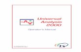 Universal Analysis 2000 Manual - cis.kit.ac.jpkiki/UAmanual.pdf · THERMAL ADVANTAGE UNIVERSAL ANALYSIS OPERATOR'S MANUAL I Universal Analysis 2000 Operator's Manual PN 925809.002