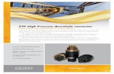 KTK High Pressure downhole connector - Trendsetter · KTK High Pressure downhole connector Canyon delivers serious improvements to an old workhorse. We all know the Kintec/KTK bulkhead