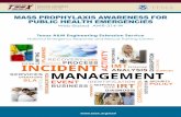 MASS PROPHYLAXIS AWARENESS FOR PUBLIC HEALTH EMERGENCIES · MASS PROPHYLAXIS AWARENESS FOR PUBLIC HEALTH EMERGENCIES Web-Based AWR-314-W National Emergency Response and Rescue Training