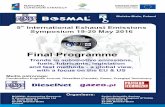 Bielsko-Biała, POLAND Final Programme · e-mail: symposium@bosmal.com.pl 5 International Exhaust Emissions th Symposium 19-20 May 2016 Notwithstanding decades of improvement in the