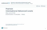Pearson International Advanced Levels - ITS Education Asia timetable-2018-international.pdf · Home Notes Pearson International Advanced Levels May–June 2018 Examination Timetable