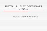 INITIAL PUBLIC OFFERINGS (IPOs) - icsi.edu · SCRR- Amendment dated 4.6.2010 The minimum threshold level of public holding will be 25% for all listed companies. Existing listed companies