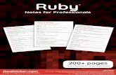 Ruby Notes for Professionals - .Ruby Ruby Notes for Professionals ® Notes for Professionals