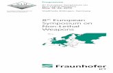 8 European Symposium on Non-Lethal Weapons · 8th European Symposium on Non-Lethal Weapons After many years of development and operational experience Non-Lethal Weapons have eventually