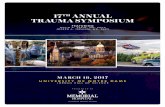 17TH ANNUAL TRAUMA SYMPOSIUM - IN.gov Symposium Brochure_2017.pdf · Our 17th Annual Trauma Symposium