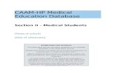 Section II – Medical Students - cam.mezlad.com  · Web viewThis data base section has been prepared as an editable template in Microsoft Word format.