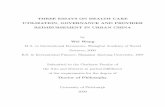 Three Essays on Health Care Utilization, Governance and ...d-scholarship.pitt.edu/9468/1/WeiWang1209.pdf · THREE ESSAYS ON HEALTH CARE UTILIZATION, GOVERNANCE AND PROVIDER REIMBURSEMENT