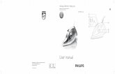 h User manual - Philips · For figures, refer to the fold-out at the back of the user manual. Cleaning 1 Unplug the iron and let it cool down. ... Para evitar queimaduras, não direccione