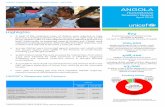 UNICEF Angola Humanitarian Situation Report April 2018 · Cabinda provinces. UNICEF Angola, has identified and ranked 7 out of the 18 provinces as being at high risk of cholera outbreaks.