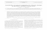 Sensitivity of natural vegetation to climate change in the ... · doi: 10.3354/cr00993 Published online May 19 ... PROTHEUS system The climate simulations used to force the LPJ vegetation