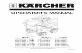 oPerATor’S MANUAl - Pressure Washers Direct | Power ... · oPerATor’S MANUAl To locate your local Kärcher Commercial Pressure Washer Dealer nearest you, ... Do not allow acids,