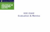 ECE 2162 Evaluation & Metrics - University of Pittsburghjuy9/2162/slides-F2009/2_EvalMetrics.pdf · 2162 Fall 2009 2 Performance •Two common measures – Latency (how long to do
