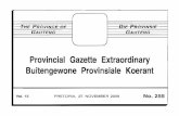 Provincial Gazette Extraordinary Buitengewone Provinsiale ... · 4 No.255 PROVINCIALGAZETTE EXTRAORDINARY, 27 NOVEMBER 2009 Gauteng Consolidated Municipal Budget Statements Report