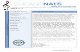 CCNATS- March 2011 newsletter - Chicago Chapter NATS · Chicago NATS March 2011 1 CHICAGONATS ... Mario Mazzetti student of Melissa Foster Honorable Mention: Kelly Hoppenjans student