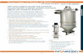 VLP series loaders provide self-contained vacuum transfer ... · NOVATEC VLP Series powder vacuum loaders are extremely effective in conveying dusty regrind and powders like PVC that