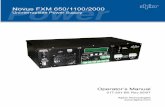 Novus FXM 650/1100/2000 - ALPHA · PDF file Novus FXM 650/1100/2000 Uninterruptible Power Supply. ... Novus FXM 1100/2000 Front Panel Figure 1.3.1 Novus FXM 650 Front Panel 5 Introduction