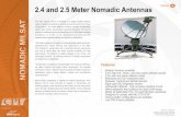 2.4 2.5 MILSAT...NOMADIC MILSAT Communications & Power Industrie asc signal division QSCSignal 2.4 and 2.5 Meter Nomadic Antennas milsat 2.5m Dimensional Drawings LOOK ANGLE 5' 8116.3