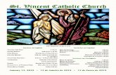 St. Vincent Catholic Church - catolicosnaflorida.orgcatolicosnaflorida.org/wp-content/uploads/2019/01/Boletim-2018-01... · 13.01.2018  · PASTORAIS, MINISTÉRIOS E GRUPOS ADORAÇÃO