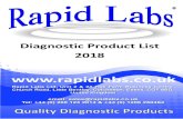 2017 Diagnostic Product List - Rapid Labs · customs with internationally accepted documentation. The warehousing, manufacture, packaging, sales, The warehousing, manufacture, packaging,