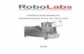 Operation manual CPA-10(A)robopopcorn.com/useruploads/files/docs/files/MANUAL_ROBOSUGAR_EN.pdf · ROBOSUGAR CPA-10(A) Sep-18 3 1. OVERVIEW 1.1 DESIGNATION RoboSugar CPA-10A and RoboSugar