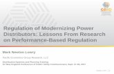 Regulation of Modernizing Power Distributors: Lessons From ... · Regulation of Modernizing Power Distributors: Lessons From Research on Performance-Based Regulation ... *Precedents