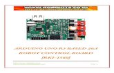 ARDUINO UNO R3 BASED 20A ROBOT CONTROL BOARD …User_Manual).pdf · incorporation of ATmega328P-AU microcontroller (Arduino Uno R3 based) and 20A motor driver into a single control