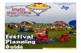 Festival Planning Guide - .Welcome to the Kyle Pie in the Sky Hot Air Balloon Festival Guidebook!