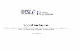 Social Inclusion.pdf - unescap.org Inclusion.pdf · Project objectives: to enhance national capacity to develop policies that will act as a bridge to where future economic fruits