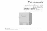 MDF-U500VX&U500VXC P151555002 Pana-newcover120705 · 1 contents introduction p. 2 precautions for safe operation p. 3 environmental conditions p. 7 freezer components p. 8 control