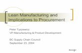 Lean Manufacturing and Implications to Procurement - mnp.ca .Lean Manufacturing Quality Cost Lean