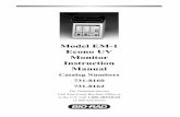 Model EM-1 Econo UV Monitor Instruction Manual · Model EM-1 Econo UV Monitor Instruction Manual Catalog Numbers 731-8160 731-8162 For Technical Service Call Your Local Bio-Rad Office