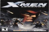 X-Men: Legends - Sony Playstation 2 - Manual - gamesdatabase · X-Men character. Energy Meter—Shows the energy of the currently selected X-Men character. Experience Meter—Shows