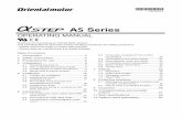 AS Series · 2018-05-15 · Thank you for purchasing an Oriental Motor product. This Operating Manual describes product handling procedures and safety precautions. ... 8.1 Descriptions