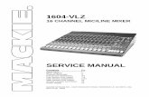 1604-VLZ - schems.com · 1604-VLZ 16 CHANNEL MIC/LINE MIXER SERVICE MANUAL ... Pod Section PCB Layout 7-8 Main Section Schematics 9-14 Main Section PCB Layout 15 Jumper Location and