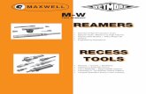 Catalog1 NEW FINAL - Maxwell Wetmoremaxwellwetmore.com/Graphics/Catalog1.pdfTYPE OF REAMER TYPE OF REAMER CUTTING RANGE A BLADES IN BODY & THICK-NESS OVER SIZE ADJUST. DIA. OF SHANK