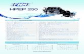 HPEP 250 - FNM Marine · Iniezione diretta Common rail | Direct injection Common rail Sovralimentato con turbocompressore a geometria variabile Supercharged with variable geometry