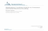 Marketplace Lending: Fintech in Consumer and Small ... · Marketplace Lending: Fintech in Consumer and Small-Business Lending Congressional Research Service Summary Marketplace lending—also