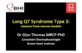 Long QT Syndrome Type 3 - Arrhythmia Alliance · Long QT syndrome type 3 • 1.7‐8% genotyped patients • Gain of function mutation in the Scn5a gene • Encodes the α‐(pore‐