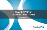 New ‘LOW PIM’ - Mouser Low PIM Switches... · •Low PIM product information •Low PIM applications