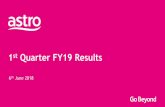 st Quarter FY19 Results - acmkentico-prd.s3.amazonaws.com · STBs/ODUs are owned by Astro, and are capitalised STBs/ODUs are conservatively amortised over 3 years; note that actual